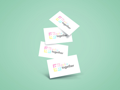 Business Card "Cube together" branding business card design logo minimal typography
