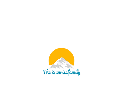 logo for "The Sunrisefamily" illustration logo logo design