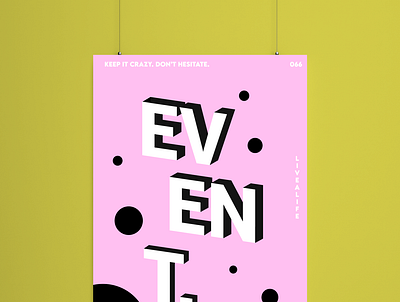 Poster design banner illustration minimal poster design typography