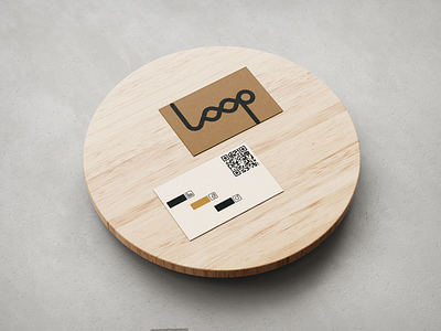"Loop" logo and business card design brand design brand identity branding branding design business card logo logo design minimal typography