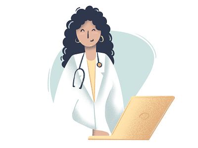 Doctor illustration doctor illustration procreate procreate art website design