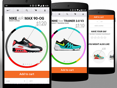 Nike mobile redesign