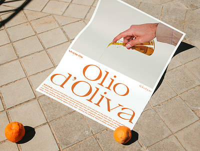 Poster Design with Oranges for Uncle O's Kitchen branding food branding italian poster italian restaurant north italy northern italy olive oil poster poster design poster mockup poster with oranges restaurant branding uncle os uncle os kitchen