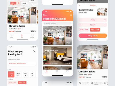 StayUncle booking design hotel ios mobile ui ux