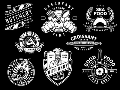 Food & Restaurants Logo bakery logo branding cafe cafe logo cuisine food foodie logo logo design logo vector restaurant restaurant logo vector vector design