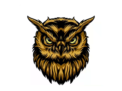 Owl Illustration Time-lapse bird colorful drawing illustration owl owl illustration owl logo procreate procreate app speed art speed drawing timelapse video vintage