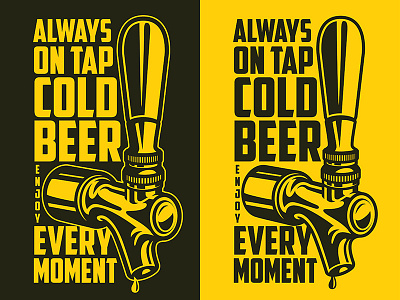 Beer poster with tap