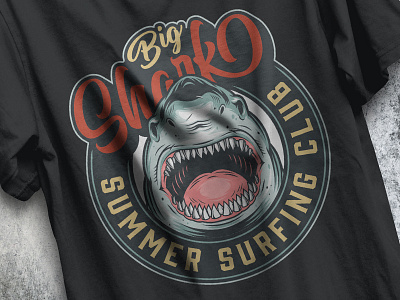 Big Shark t-shirt design