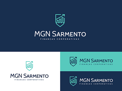MGN Sarmento Finanças Corporativas branding capital consulting finances financial logo