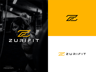 Letter ZF logo (for sale) branding fit fitness graphic design gym gymnastic health healthy letter f letter z logo nutrition supplement vitamin zf logo