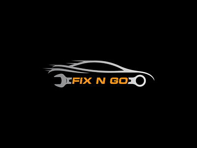 car logo auto automotive branding car logo car repair cars fix go logo