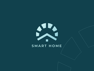 Smart Home logo branding construction finance hi tech home house illustration logo property realty smart smart home tech technology wifi