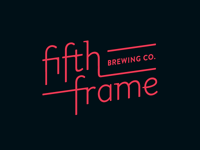 Fifth Frame Brewing Company beer coffee logo type