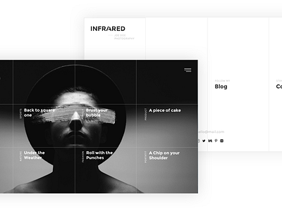 Infrared - Creative Photography Portfolio clean grid homepage intro menu minimal photography template themeforest ui webdesign website