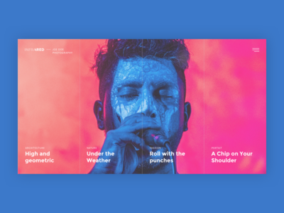 Infrared - Creative Photography Portfolio clean colors grid homepage intro minimal photography template themeforest ui webdesign website