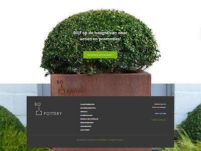 Footer Bo-Pottery cta design footer ui ux web webdesign
