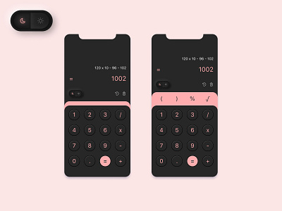 Calculator - Mobile App #DailyUI004
