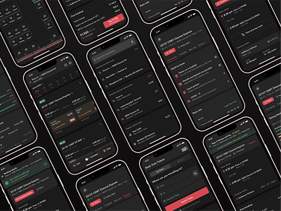 redRail - Dark Mode dark mode design ios app mobile app design portfolio product design redesign redrail ui ux
