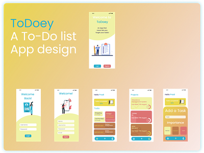 ToDoey - To do list app design
