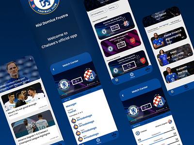 Chelsea App app chelsea design figma football soccer ui vector