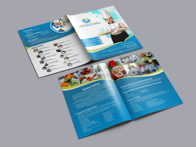 Brochure for Culinary School by galih arif wicaksono on Dribbble