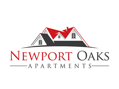 concept newports oaks design logo ideas vector