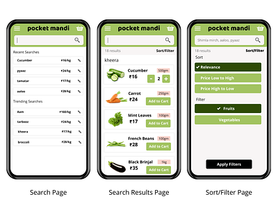 Grocery App Search, Search Results & Sort Page branding ecommerce ecommerce app grocery grocery app grocery delivery grocery online grocery store online shop online store