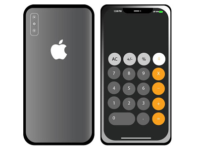 i Phone X Calculator 3d animation branding creative design graphic design graphic uixd logo motion graphics ui