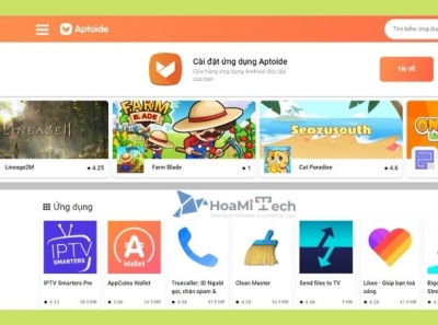 Aptoide là gì? Hướng dẫn tải và cài đặt ứng dụng trên Aptoide android aptoide google play hoamitech phần mềm