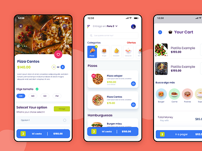 Food Delivery Mobile App Design branding