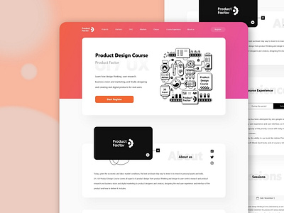 Product Design Landing Page