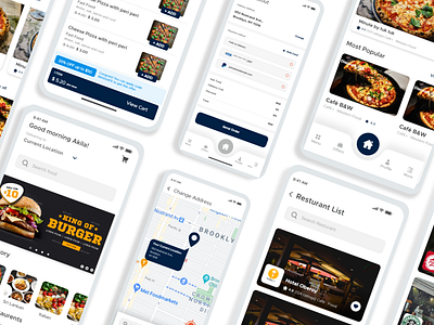 Food Delivery App Concept branding