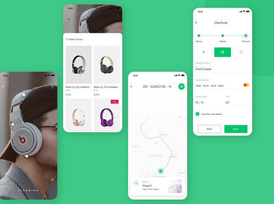 eCommerce Store App Design branding