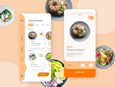 Food Delivery App Design branding