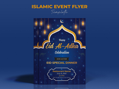 Eid Ul Adha Islamic Event Flyer Design