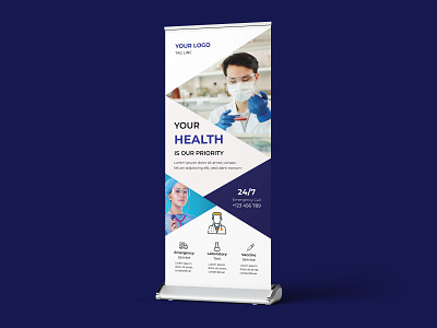 Medical Rollup Banner Design rollup banner