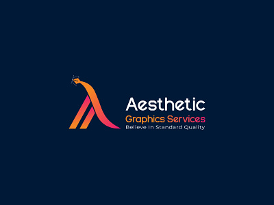Aesthetic Graphics Services Logo Design logo logo design typography logo