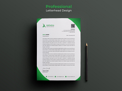 Professional Letterhead Design brand identity letterhead