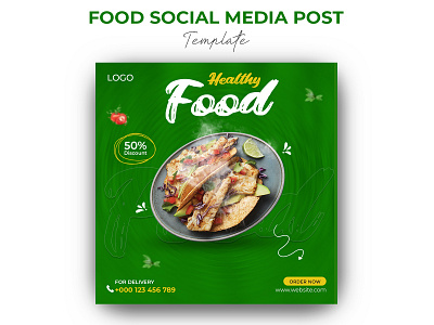 Food Social Media Post Design banner food social media post graphic design instagram post social media social media post