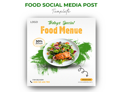 Food Social Media Post Design banner food social media post graphic design post social media social media post design