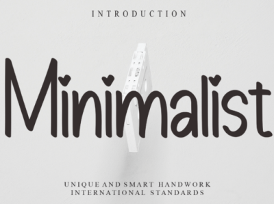 Minimalist Fonts design font handwritten illustration logo typography unique
