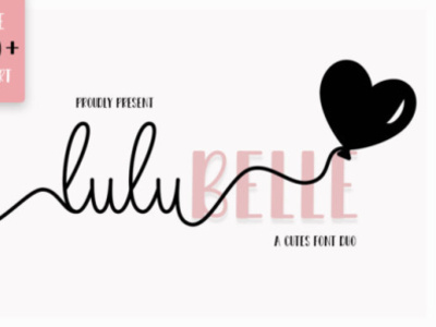 Lulu Belle Font design elegant font fontdesign friendly fun handwriting illustration typography