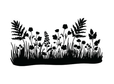 Wildflower Silhouette branding craft design illustration unique