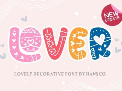 Lover Font cool decorative font fontdesign friendly fun unique