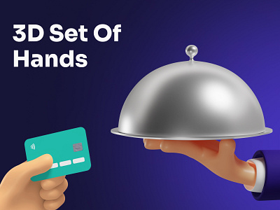 3D Set Of Hands Mega Pack