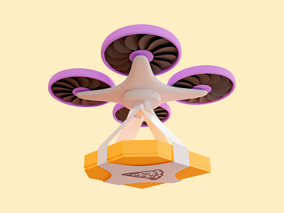 3D Drones 3d 3d drone 3d graphics 3d illustration 3d modeling 3d rendering business coronavirus covid 19 delivery drone food modern tehnology pizza pizza box pizza delivery pizzeria render ui web site