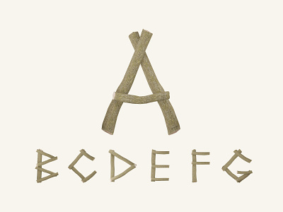 Wooden Letters 3d 3d graphics 3d rendering alphabet app branding firewood letter letter a letter b letter c letters logo mobile sign symbol ui web web site wooden
