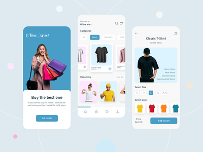 Ecommerce App (T-Shirt) android app design app design app ui branding design ecommerce app ecommerce hoepage ecommerce onboarding page graphic design illustration ios ecommerce app logo mobile app mobile ecommerce app online ecommerce app online ecommerce app design t shirt app ui uiux ux