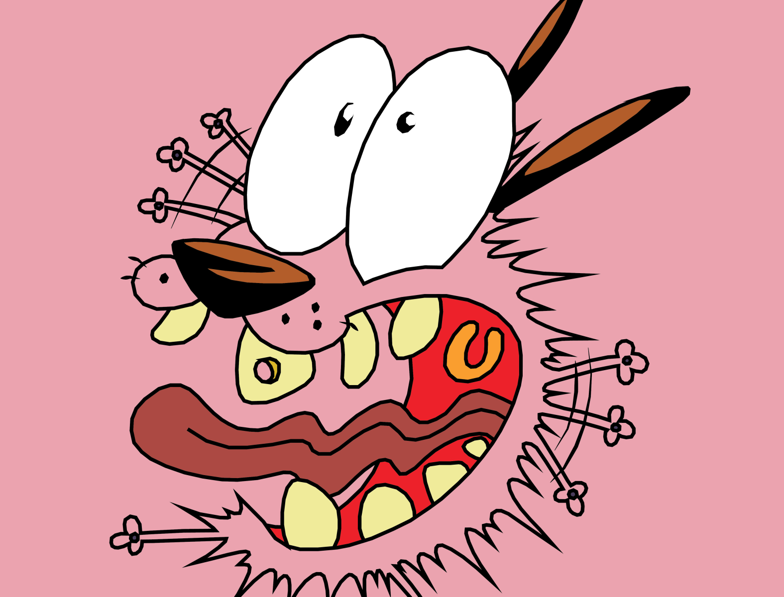 Courage the Cowardly Dog by Jarryd Keuter on Dribbble