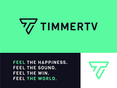 TimmerTV - Video Agency logo play play button play button logo t logo triangle logo video video agency video logo video marketing
